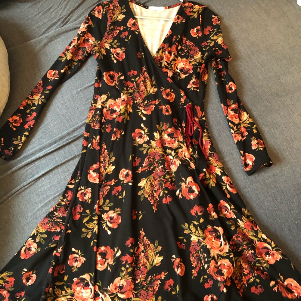 Fake wrap dress